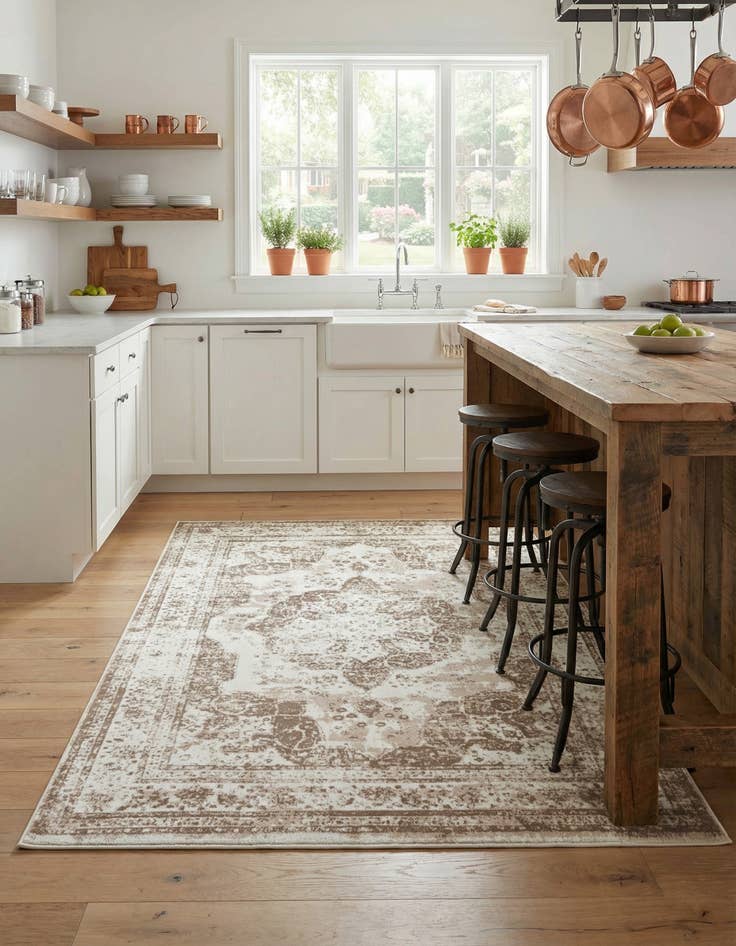 Detail image of 7' 10 x 10' Monaco Rug With Pad Bundle