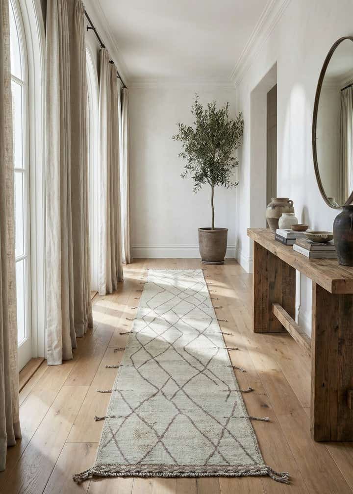 3' 1 x 18' 7 Hand Knotted Moroccan Wool Runner Rug