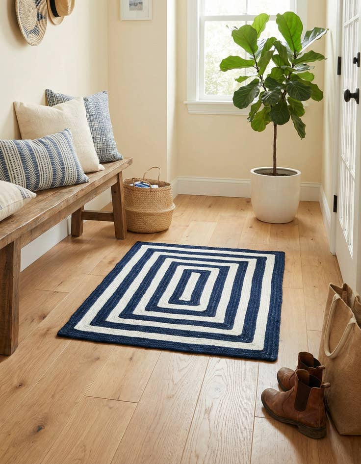 Detail image of 2' 2 x 3' 1  Hand Woven Eco Verse   Washable Indoor / Outdoor Rug