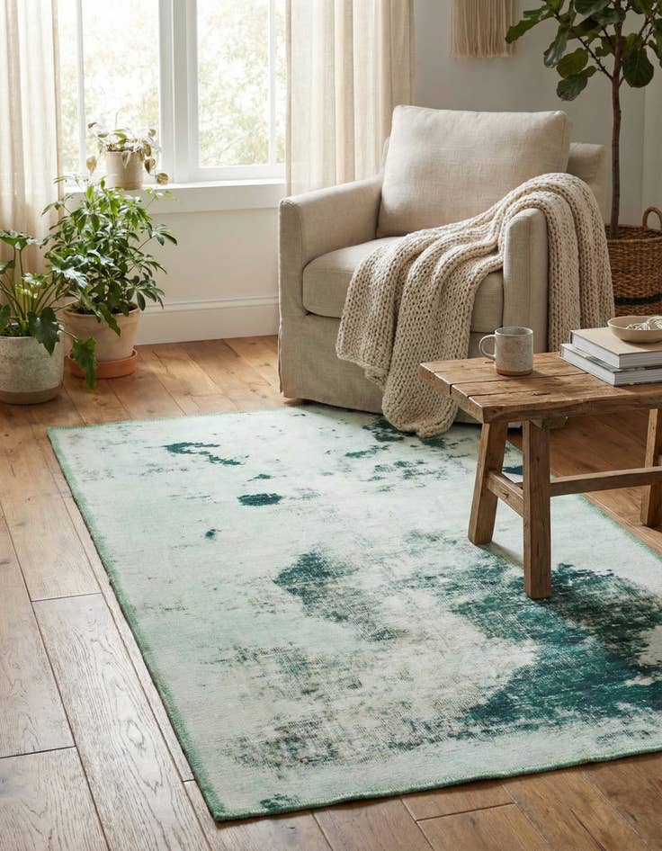 Detail image of 2' 7 x 4' 2  Hand Knotted Ultra Vintage Persian Wool Rug