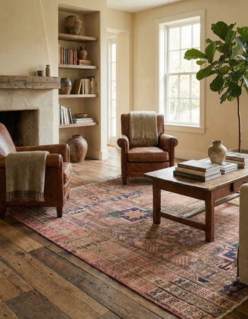 4' 1 x 5' 10 Hand Knotted Ultra Vintage Persian Wool Rug