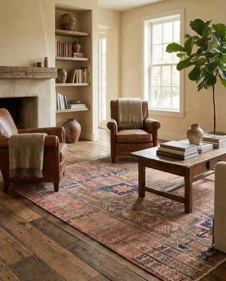 4' 1 x 5' 10 Hand Knotted Ultra Vintage Persian Wool Rug