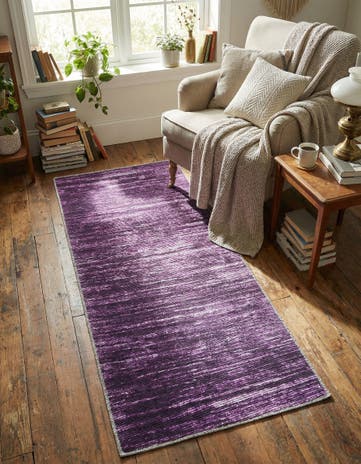 Purple Asha Runner Rug
