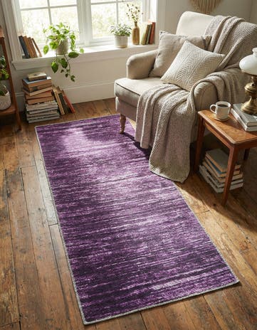 Purple Asha Runner Rug
