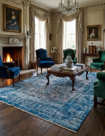 6' 9 x 10' 2 Vintage Royal Wool Rug