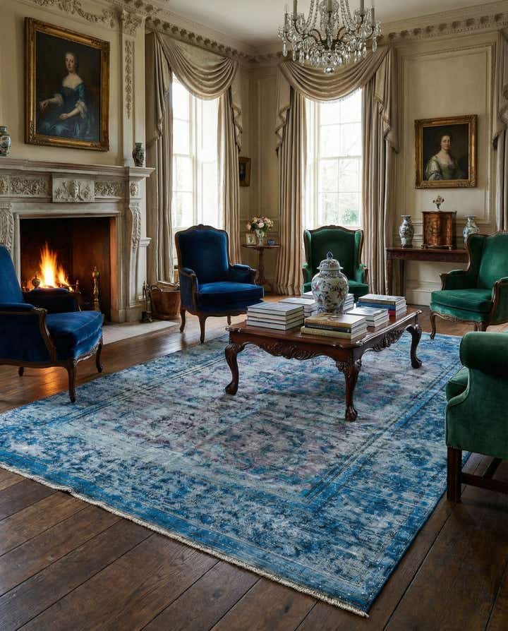 6' 9 x 10' 2 Vintage Royal Wool Rug