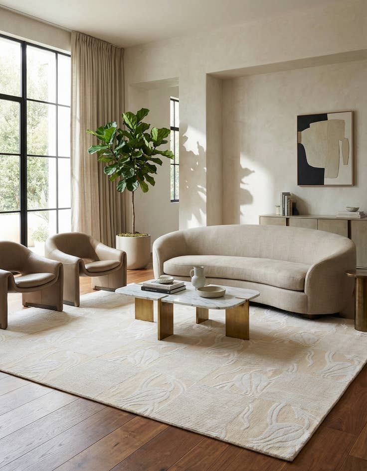 Detail image of 8' 2 x 11' 7  Hand Knotted Darya Wool Rug