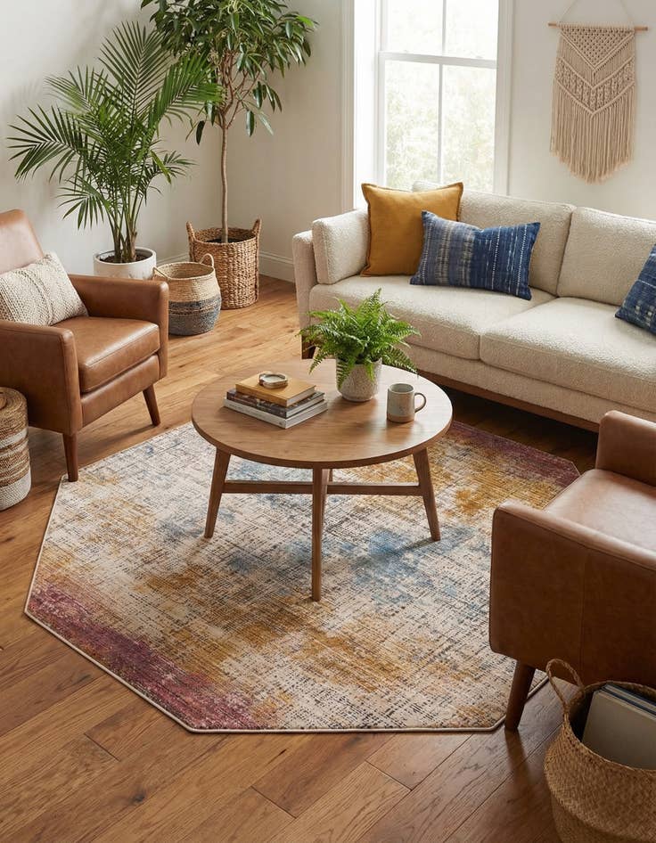 Detail image of  7' 10 x 7' 10 Deepa Octagon Rug