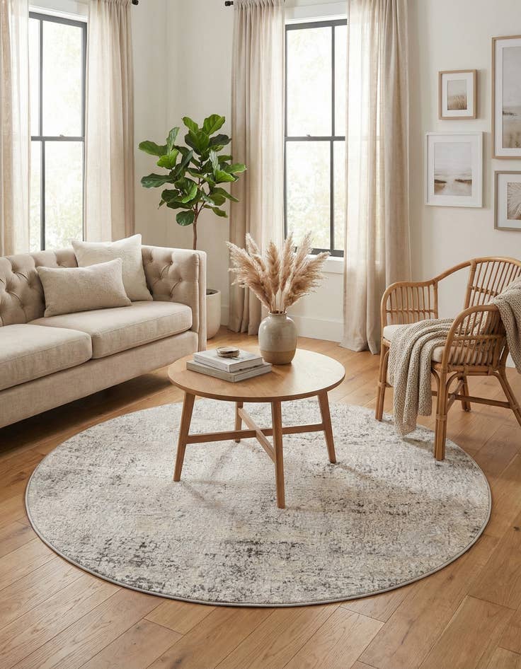 Detail image of  4' x 4' Caspian Round Rug