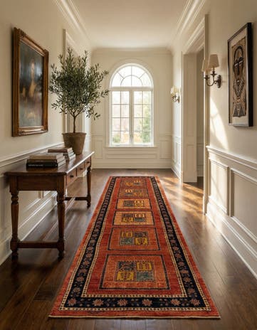 2' 11 x 12' 7 Luribaft Wool Runner Rug