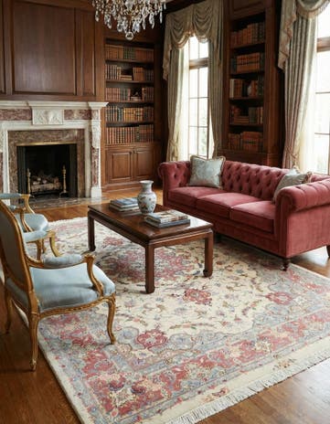 6' 8 x 9' 8 Hand Knotted Tabriz Persian Rug