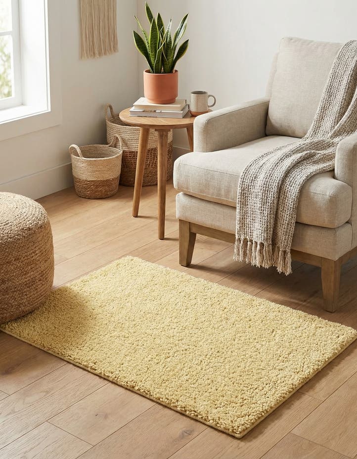 2' 2 x 3' Solid Frieze Rug