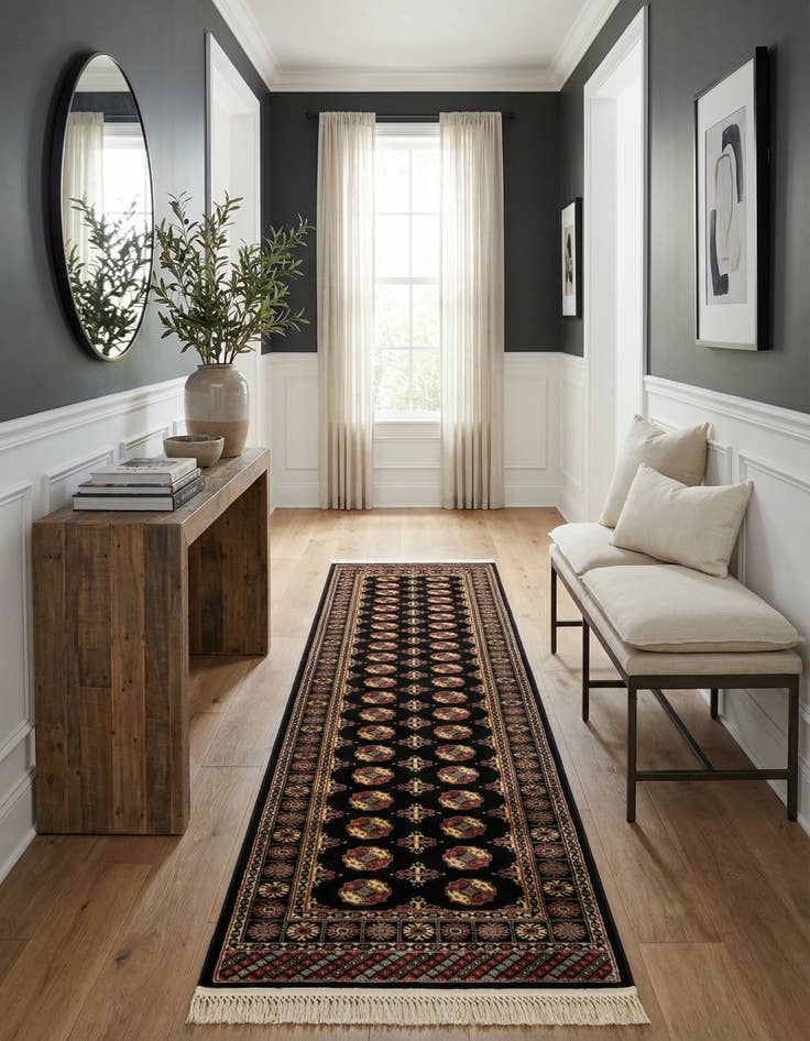 Detail image of 2' 7 x 12' Bokhara Runner Rug