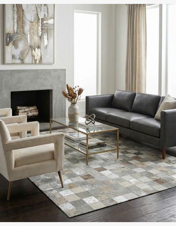 5' x 7' 11 Cowhide - Patchwork Rug