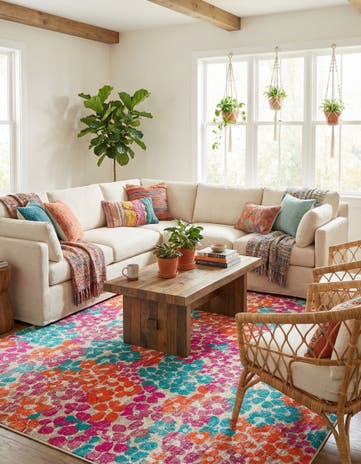 Azalea Square Rug