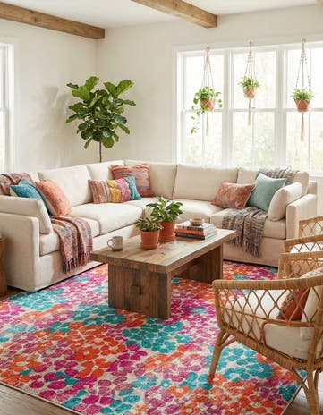 Azalea Square Rug