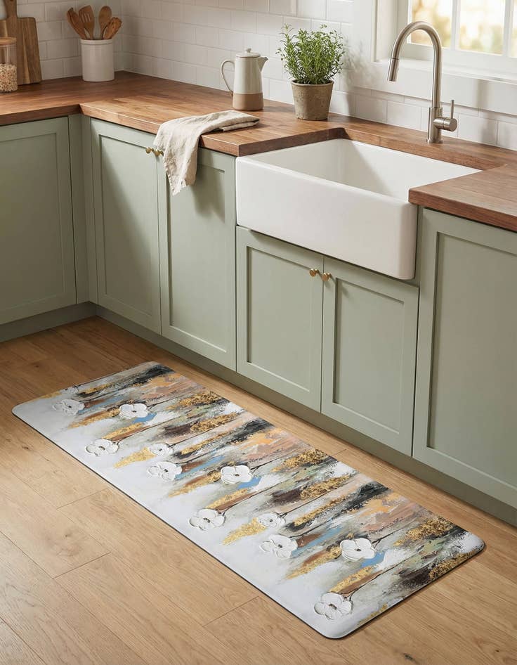 Detail image of  2' x 5' Flowers Anti-Fatigue Comfort Mat