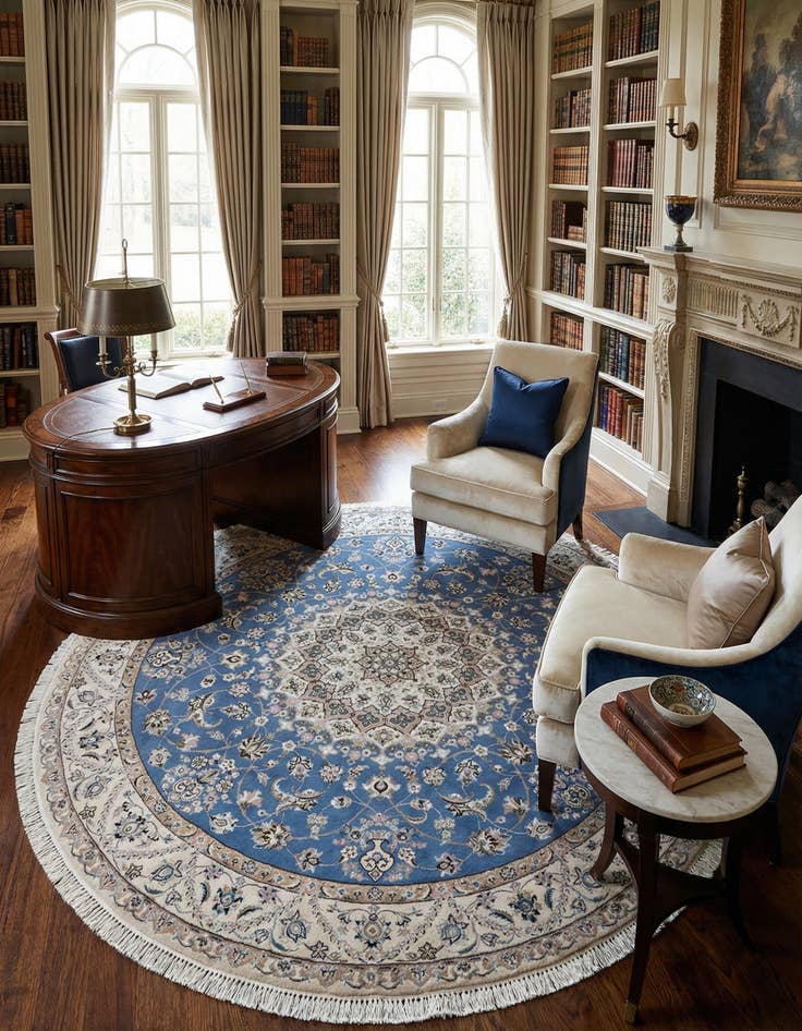 Detail image of 8' 2 x 8' 4 Nain Round Rug