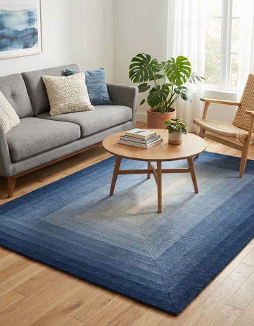 4' 1 x 6' 1 Ombre Wool Rug