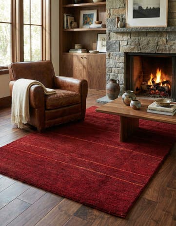 5' 5 x 6' 4 Hand Knotted Kashkuli Gabbeh Wool Rug