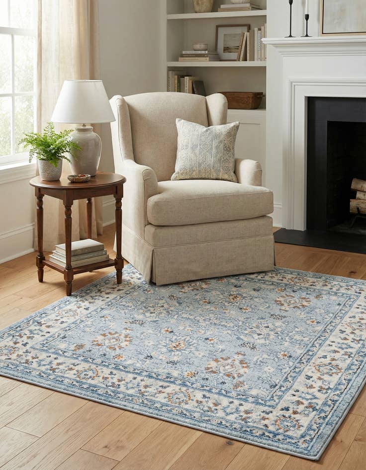 Detail image of 4' x 4' Charlotte Square Rug