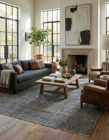 7' 6 x 10' 1 Hand Knotted Ultra Vintage Persian Wool Rug
