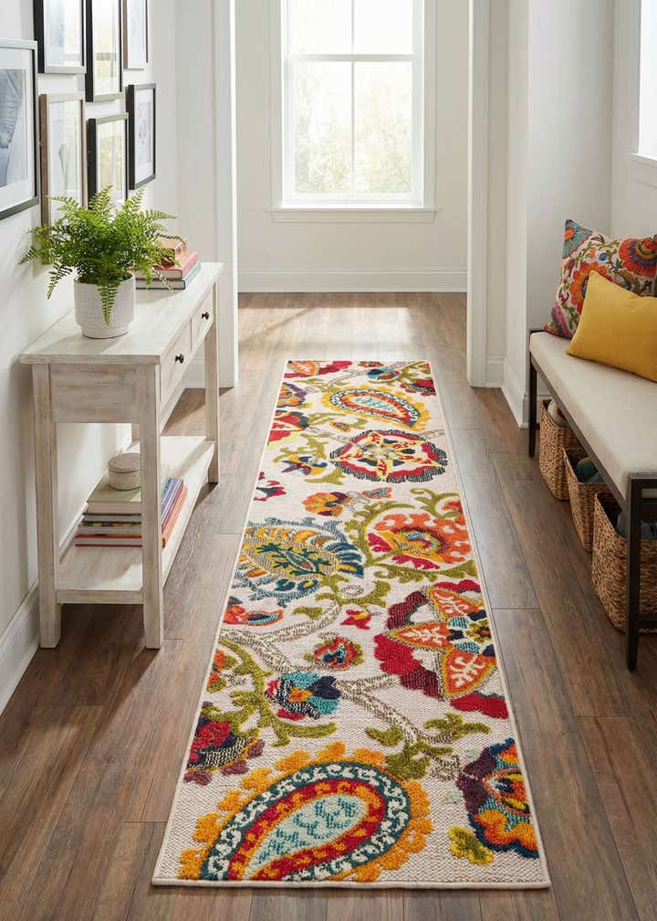 2' x 8' Easy-Clean Casablanca Indoor / Outdoor Runner Rug