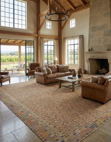 17' 5 x 31' Hand Woven Kilim Maymana Wool Rug