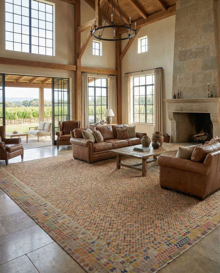 17' 5 x 31' Hand Woven Kilim Maymana Wool Rug