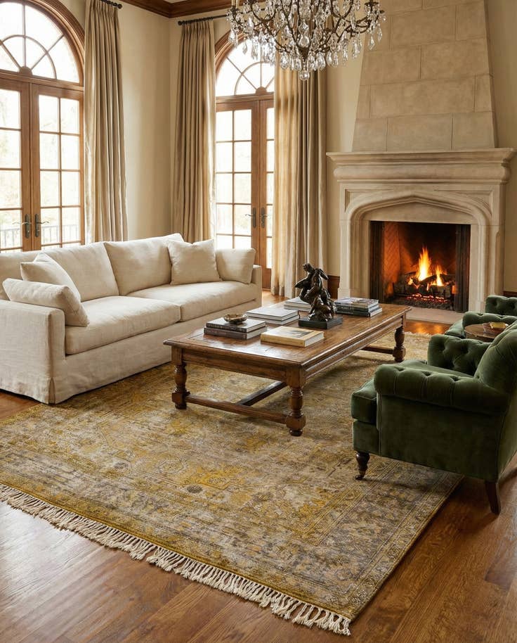 Detail image of 9' 3 x 12' 8 Hand Knotted Ultra Vintage Persian Wool Rug