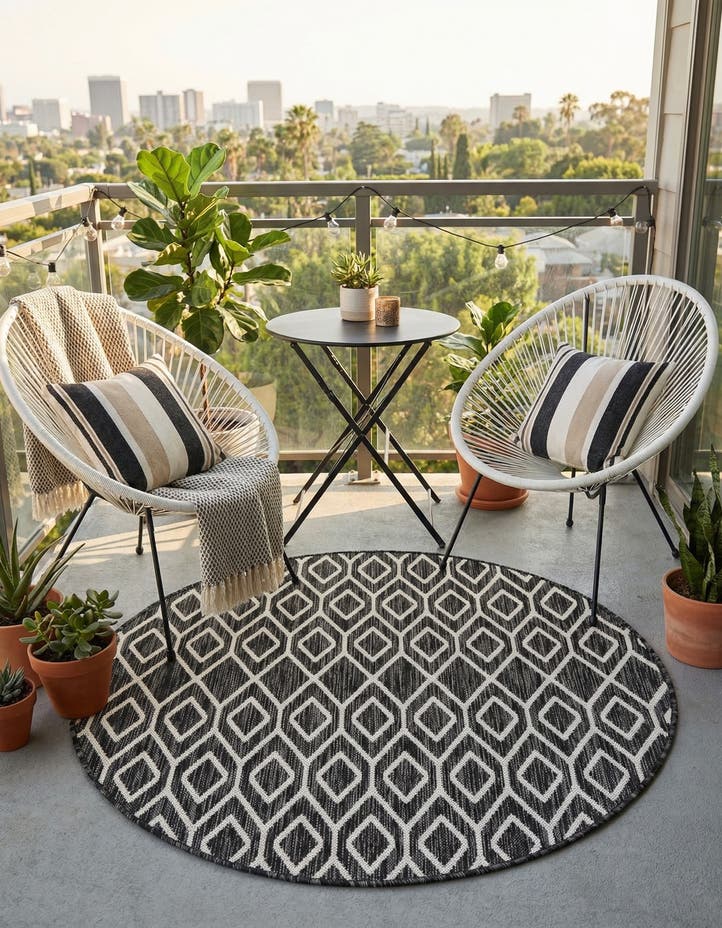 4' x 4' Easy-Clean Jill Zarin Turks and Ca...