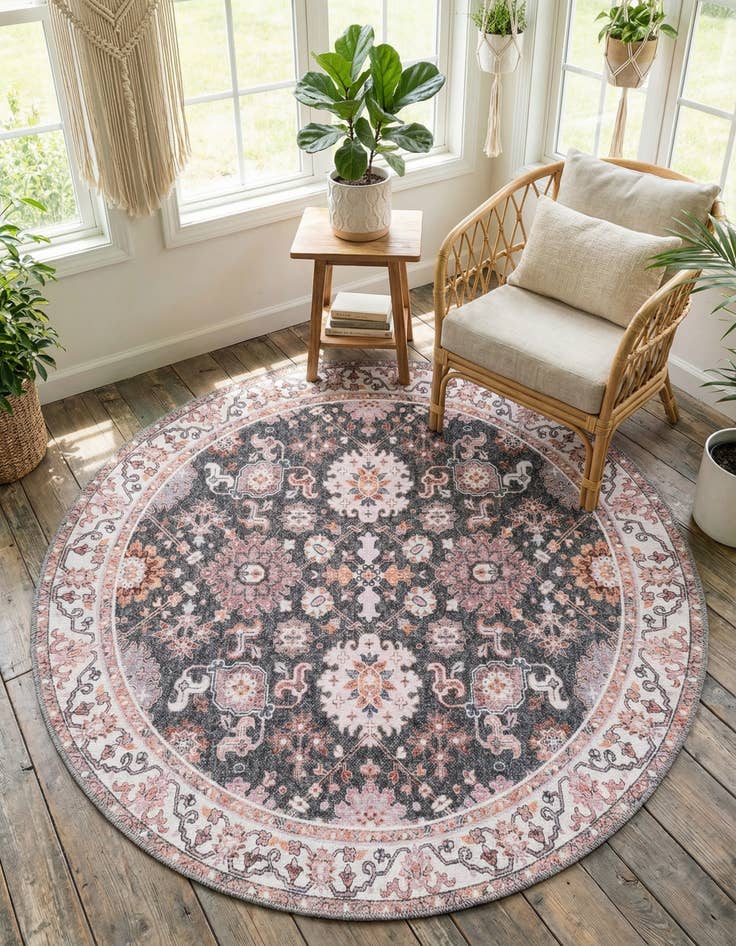 Detail image of 3' 6 x 3' 6 Timeless Round Rug