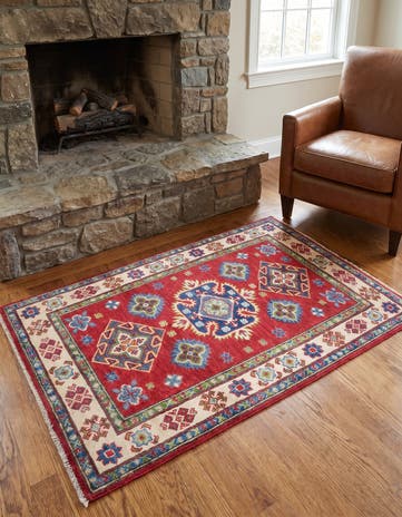 2' 7 x 4' 3 Hand Knotted Kazak Rug