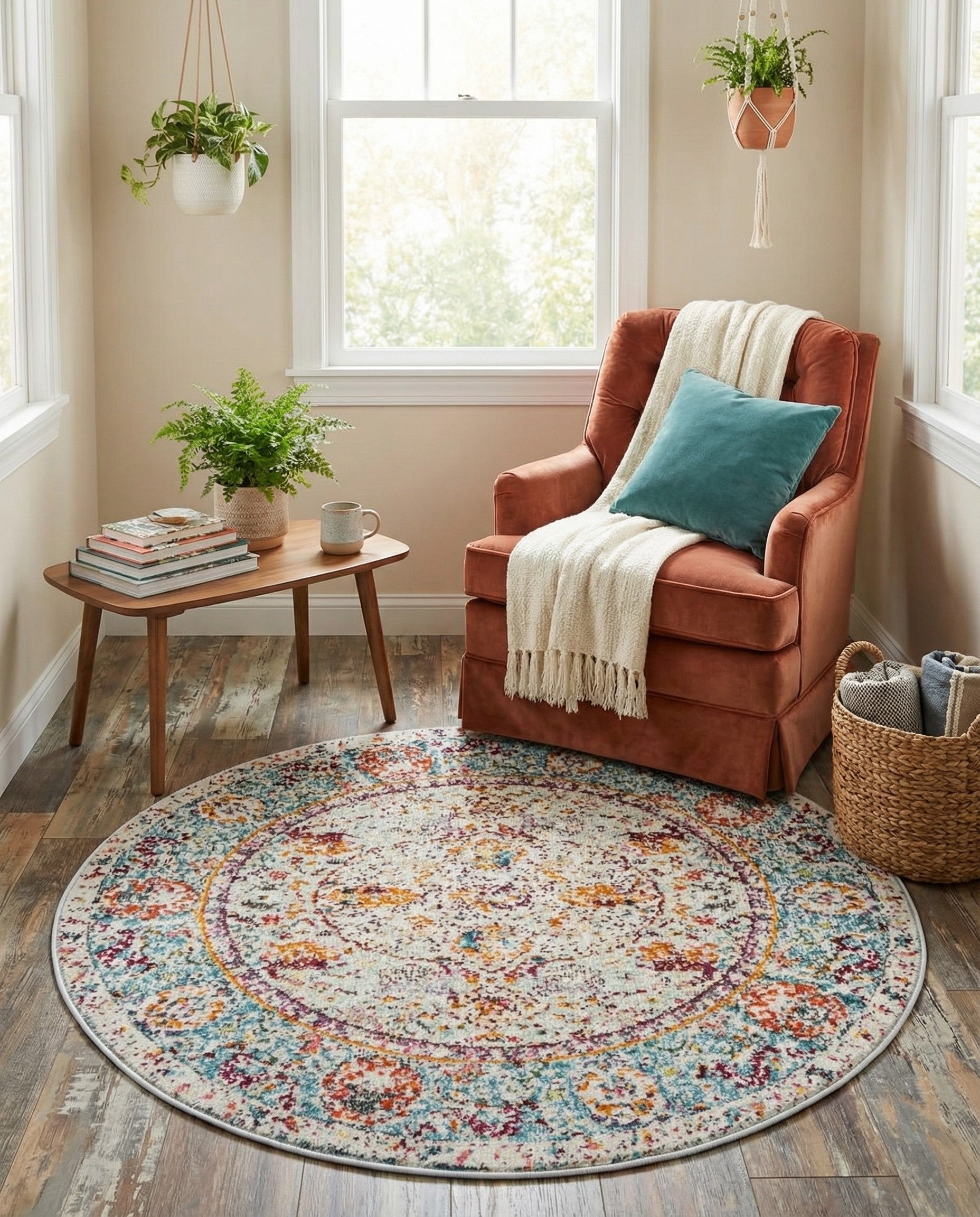  3' 3 x 3' 3 Santiago Round Rug
