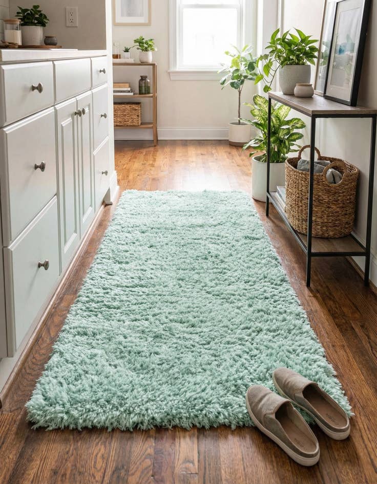 Detail image of 2' 7 x 10' Infinity Shag Runner Rug