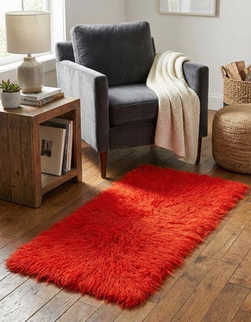 1' 9 x 3' 9 Hand Knotted Moroccan Wool Runner Rug