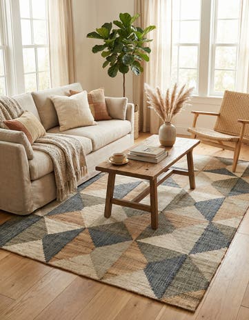 5' 1 x 8' Hand Woven Kala Handwoven Jute Rug