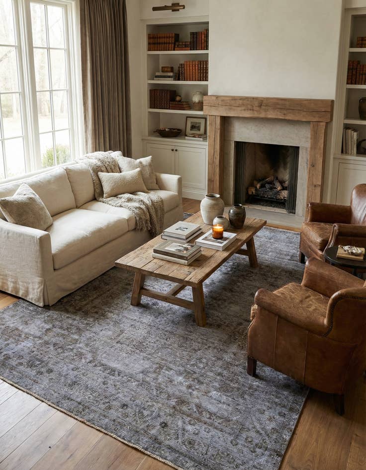 Detail image of 7' 7 x 11' 10  Hand Knotted Ultra Vintage Persian Wool Rug