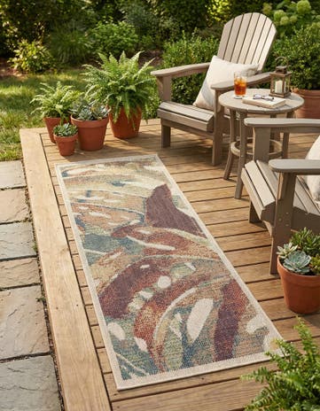 2' x 5' 1 Easy-Clean Baja Indoor / Outdoor Runner Rug