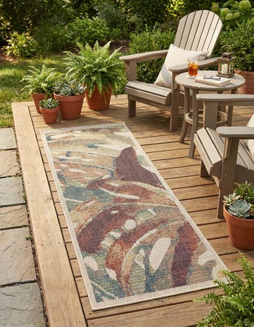 2' x 5' 1 Easy-Clean Baja Indoor / Outdoor Runner Rug