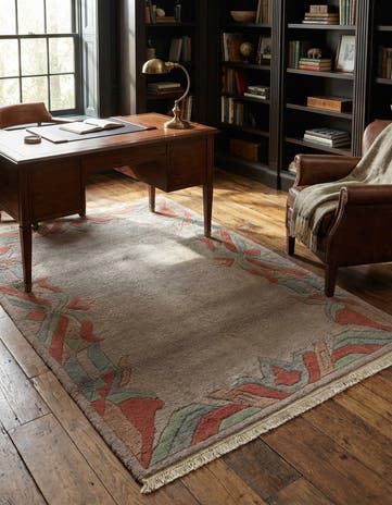 3' 11 x 5' 10 Hand Knotted Tibet Wool Rug