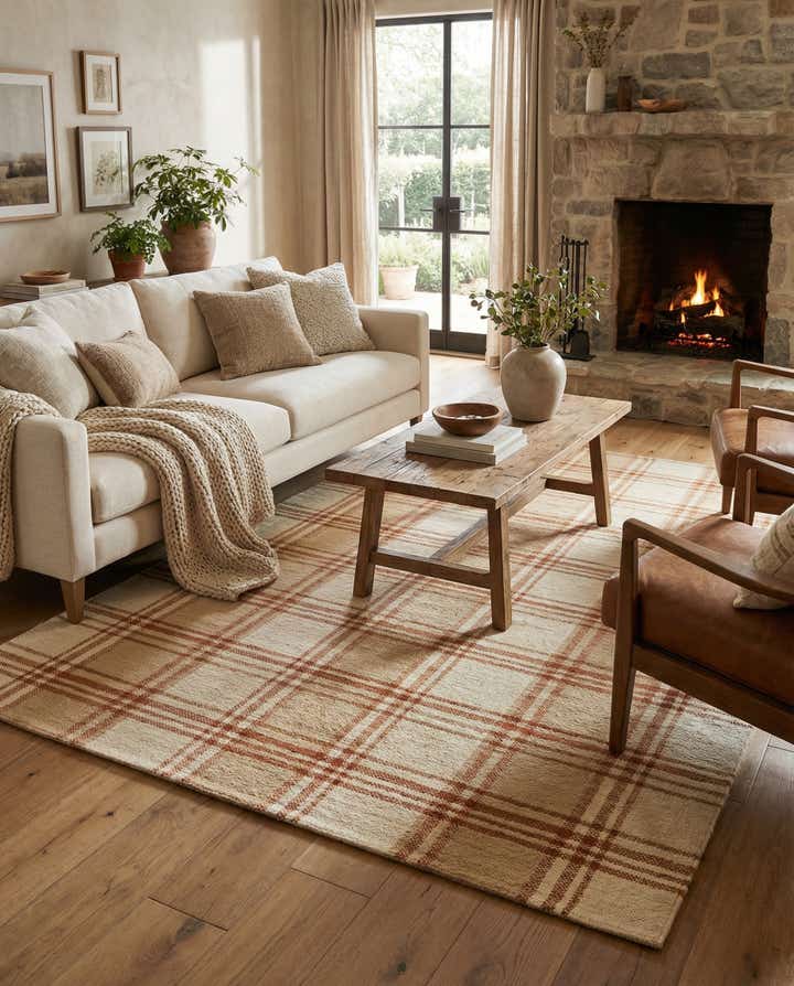 4' 7 x 6' 6 Hand Knotted Modern Ziegler Rug