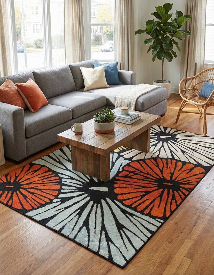 Detail image of  6' x 9'  Washable Casablanca Indoor / Outdoor Rug