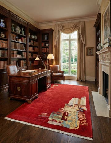 6' 8 x 9' 9 Hand Knotted Nepal Wool Rug