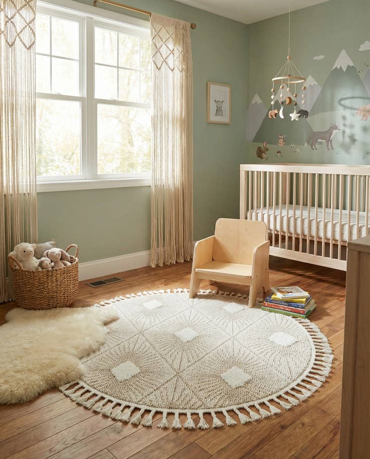 Detail image of 3' 3 x 3' 3 Boho Round Rug