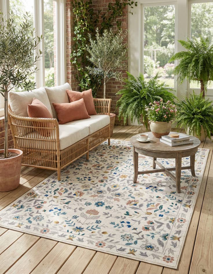 Detail image of  6' x 9' Blossom Rug