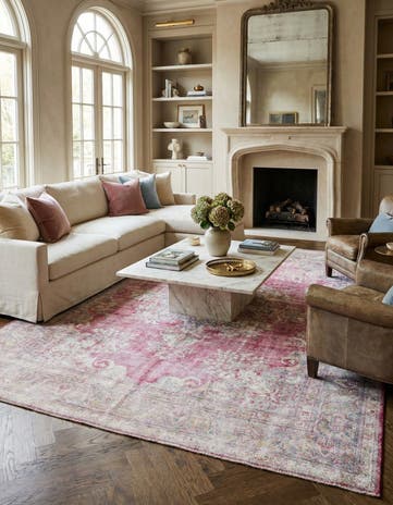 9' 7 x 12' 9 Hand Knotted Ultra Vintage Persian Wool Rug