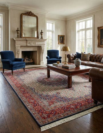 8' x 11' 3 Hand Knotted Mood Persian Wool Rug