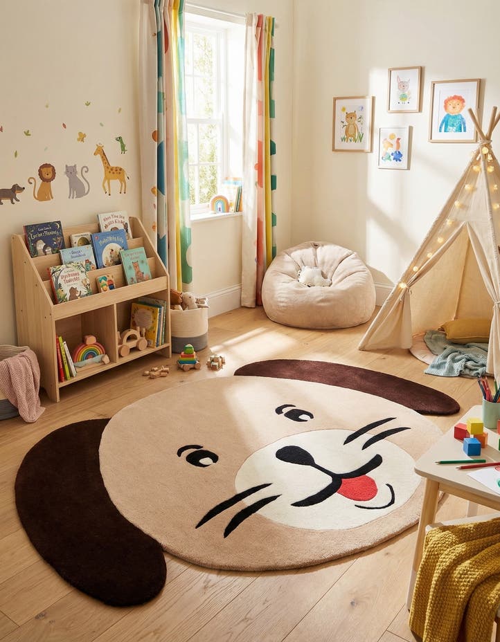 5' 1 x 7' 1 Playtime Kids Wool Free...