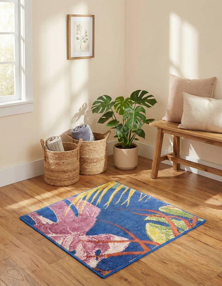 Detail image of 1' 4 x 1' 4 Blossom Sample Rug